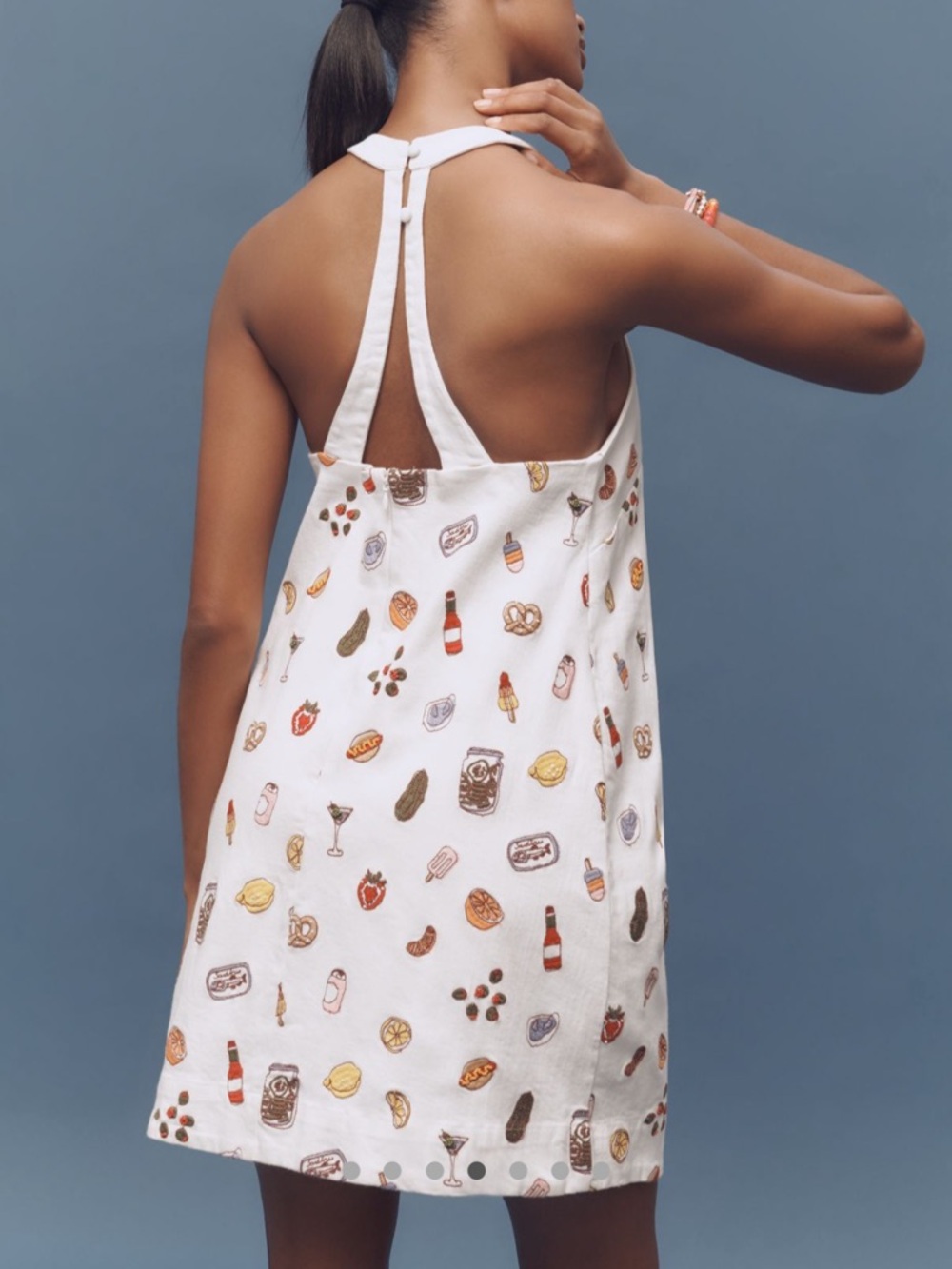 Anthropologie Sleeveless Beaded Shift Mini Dress, size S NWOT - Picture 2 of 7